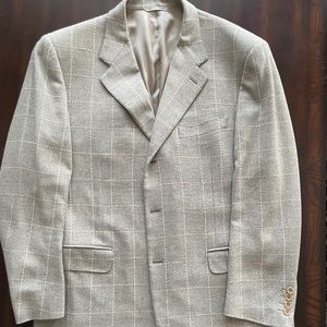 Canali Cashmere “windowpane” sport coat